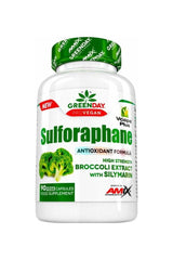 Amix GreenDay Sulforaphane with Silymarin, 90 capsules bottle, powerful antioxidant and liver support.