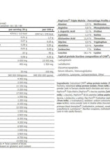Nutritional information for Amix IsoHD 90 CFM Protein showing protein matrix and amino acid profile.