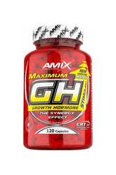 Amix Maximum GH Stimulant 120 Capsules - Growth hormone supplement with amino acids and Vitamin B6 for optimal performance.