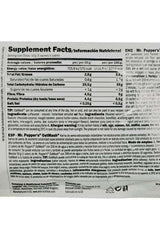Supplement facts for Amix Mr. Popper's OatMash sample, highlighting nutritional information and serving size.