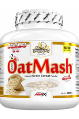 Amix Mr. Popper's OatMash instant grain cereal powder for quick and easy preparation, rich in fiber.