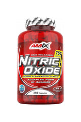 Amix Nitric Oxide supplement bottle with 360 capsules for enhanced muscle performance and recovery.