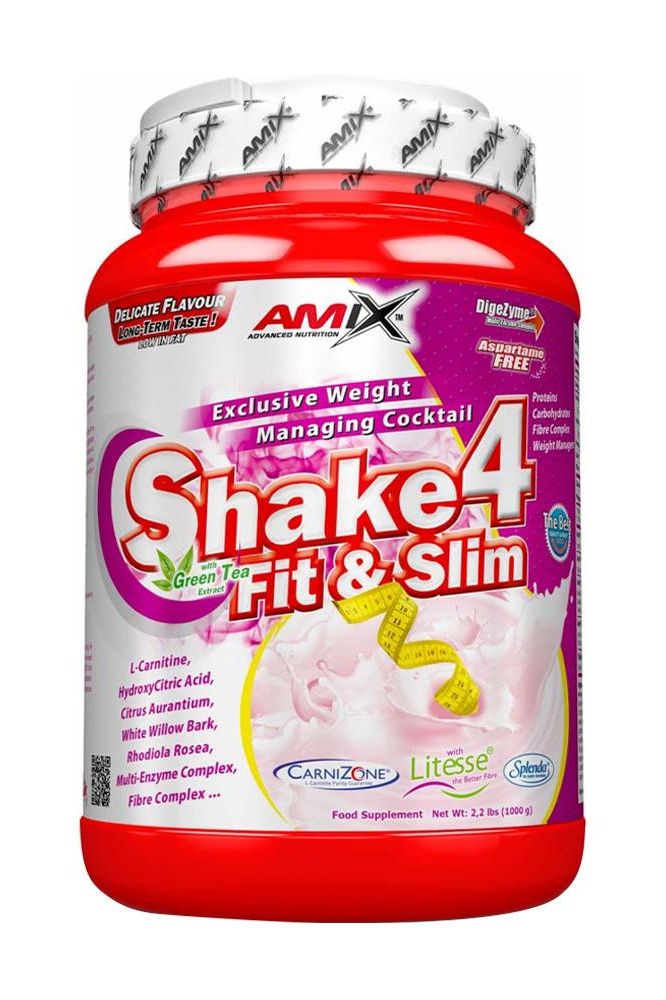 Amix Shake4 Fit&Slim protein powder for muscle growth, weight management, and delicious flavor.