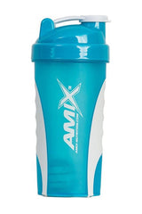 Amix Shaker Excellent in blue, designed for easy mixing of protein and supplements, travel-friendly and leak-proof.