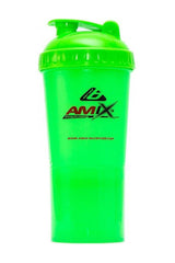 Amix Shaker Monster Bottle in vibrant green color, ideal for protein shakes, practical and durable design.
