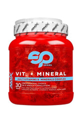 Amix Super Vit&Mineral Pack with 30 sachets for athletes' nutritional support and fitness goals.