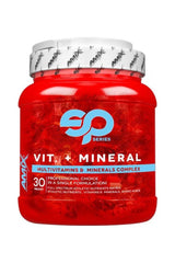Amix Super Vit&Mineral Pack with 30 sachets for athletes' nutritional support and fitness goals.