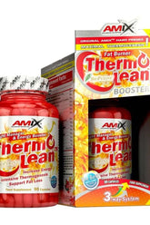 Amix ThermoLean fat burner supplement bottle with 90 capsules, designed for weight management and boosting energy.