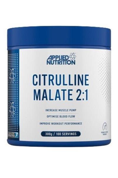 Applied Nutrition Citrulline Malate 2:1, 300g tub for improved muscle pump and workout performance.