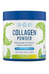 Applied Nutrition Collagen Powder with Citrus Twist flavor for youthful skin, hair, nails, and joints.