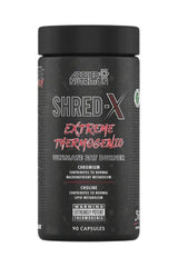 Applied Nutrition Shred-X extreme thermogenic fat burner, 90 veggie capsules for weight management and metabolism support.