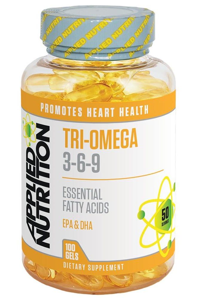 Applied Nutrition - Tri-Omega 3-6-9 - 100 Softgels - Nutri.se