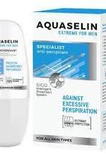 Aquaselin Extreme antiperspirant roll-on for men, 50 ml, effective against excessive perspiration.