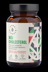 Aura Herbals - Mój Cholesterol supplement bottle for natural cholesterol support, 60 vegan capsules.