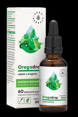 Aura Herbals Oregadrop 30 ml oregano oil with dropper for dietary supplement use