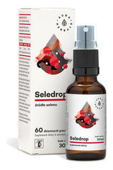 Aura Herbals Seledrop selenium supplement spray, 30 ml with antioxidant benefits for immune support.