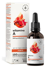 Aura Herbals Vitamin A Forte with MCT Oil in 50ml bottle, promoting eye health and skin vitality.