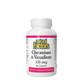 Natural Factors - Chromium & Vanadium - 90 Caps