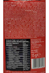 Bad Ass Nutrition Amino Sample Mango Lemon flavor, nutritional information and ingredients on sachet packaging.