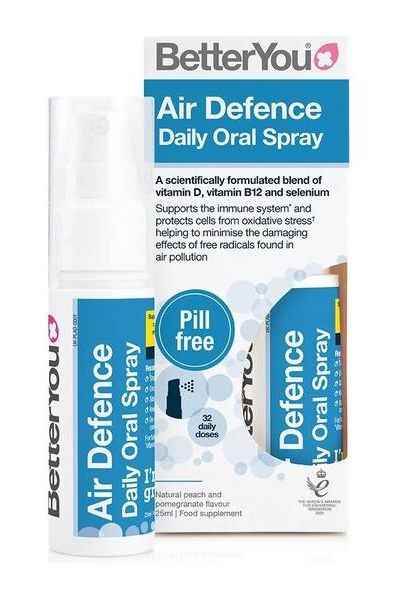 Better You - Air Defence Daily Oral Spray, Natural Peach & Pomegranate - 25 ml.