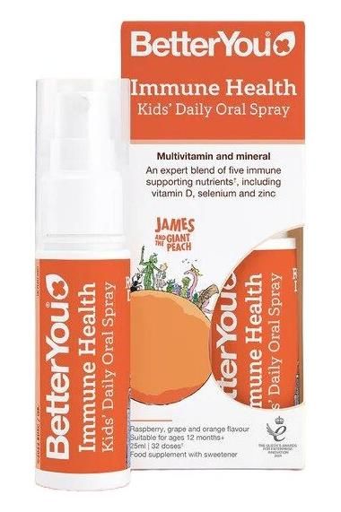 Better You - Immune Health Kid's Daily Oral Spray Raspberry, Grape & Orang, Plum & Raspberry - 25 ml. - Nutri.se