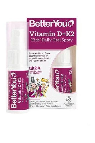 Better You - Vitamin D+K2 Kid's Daily Oral Spray Bubblegum & Blueberry - 15 ml. - Nutri.se