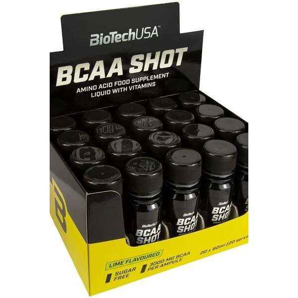 BioTech USA - BCAA Shot, Lime - 20 x 60 ml.