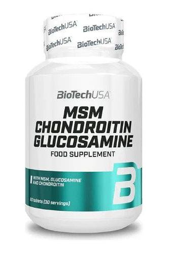BioTech USA - MSM Chondroitin Glucosamine - 60 tabs - Nutri.se