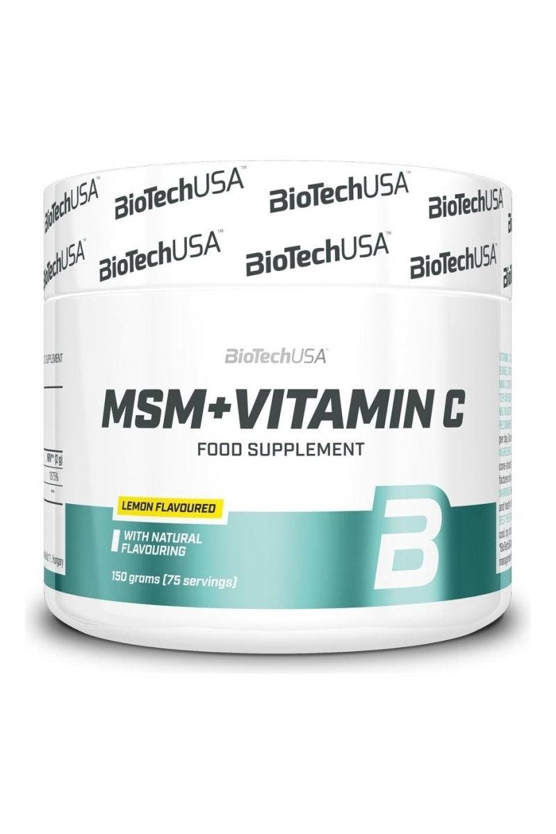 BioTech USA - MSM + Vitamin C, Lemon - 150 grams - Nutri.se