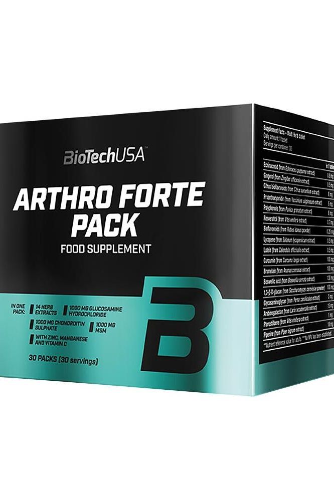 BioTechUSA Arthro Forte Pack, 30 servings, complex supplement for joint support with glucosamine, chondroitin, and MSM.