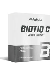 BioTechUSA Biotiq C food supplement box with vitamin C and probiotics.