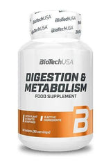 BioTechUSA Digestion & Metabolism 60 tablets food supplement for normal metabolism and digestion support.