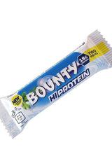 Bounty High Protein Bar featuring 18g protein in a two-piece serving, ideal for an active lifestyle.