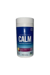Natural Vitality Calm Magnesium Powder for relaxation and mood support, raspberry lemon flavor.