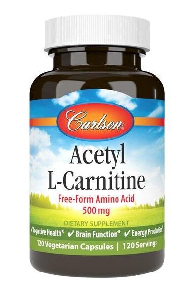 Carlson Labs - Acetyl L-Carnitine, 500mg - 120 vcaps - Nutri.se