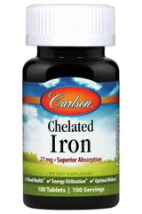 Carlson Labs - Chelated Iron, 27mg - 100 tablets