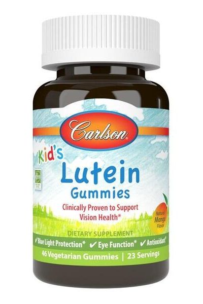 Carlson Labs - Kid's Lutein Gummies, Natural Mango - 46 vegetarian gummies - Nutri.se