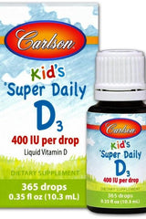 Carlson Labs - Kid's Super Daily D3, 400 IU - 10 ml. - Nutri.se