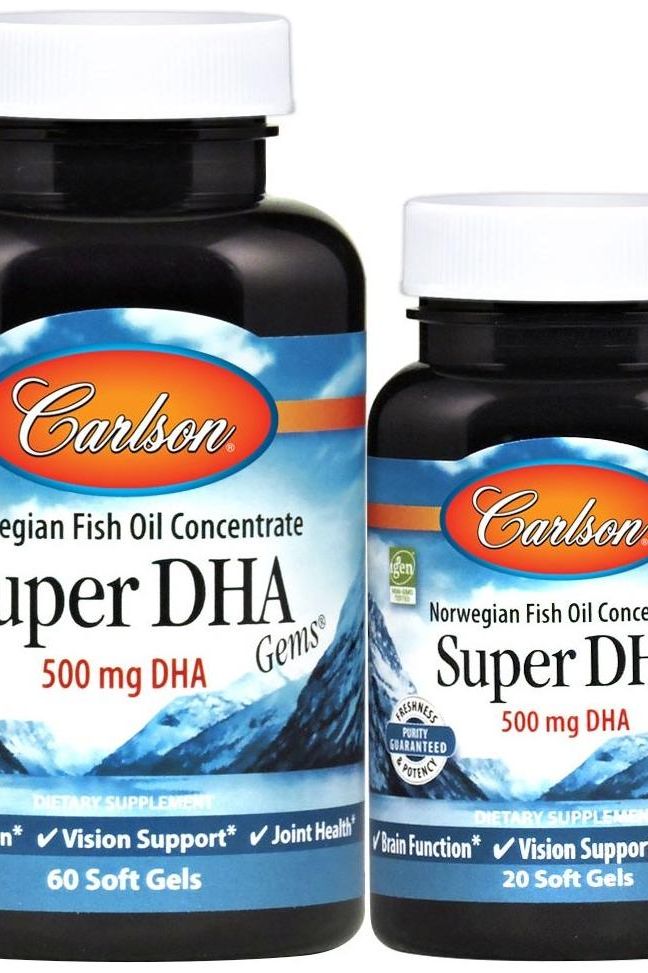 Carlson Labs - Super DHA Gems, 500mg - 60 + 20 softgels - Nutri.se