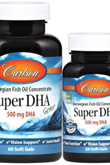 Carlson Labs - Super DHA Gems, 500mg - 60 + 20 softgels - Nutri.se