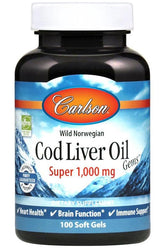 Carlson Labs - Wild Norwegian Cod Liver Oil Gems - Nutri.se