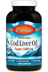 Carlson Labs - Wild Norwegian Cod Liver Oil Gems - Nutri.se