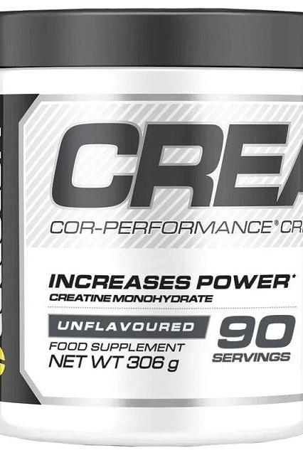 Cellucor Cor-Performance Creatine Unflavored 306g supplement container for increased power and muscle growth.