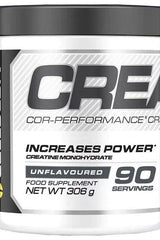 Cellucor Cor-Performance Creatine Unflavored 306g supplement container for increased power and muscle growth.