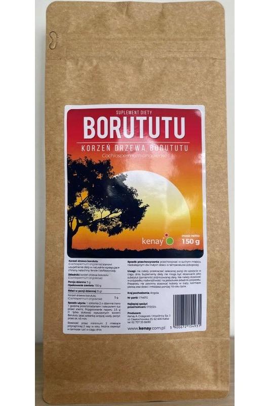 Cha da Saude Borututu Doypack 150g, a natural supplement rich in antioxidants for liver and digestive support.