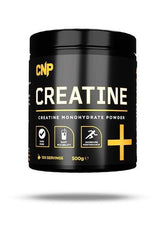 CNP Creatine Monohydrate Powder 500g tub for increased size, strength, and energy during workouts.