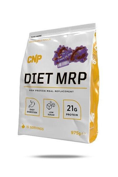 CNP Diet MRP high protein meal replacement shake packaging with 21g protein and low sugar.