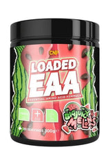 CNP Loaded EAA essential amino acid formula in a watermelon flavor jar, promoting muscle recovery and performance.
