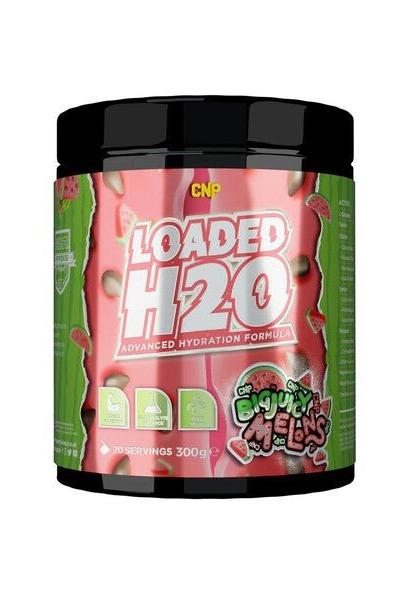 CNP Loaded H2O hydration formula in Juicy Melons flavor, packed for enhanced physical performance and electrolyte balance.