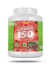 CNP Loaded ISO protein powder tub with watermelon flavor, high protein, lactose-free, low calorie.